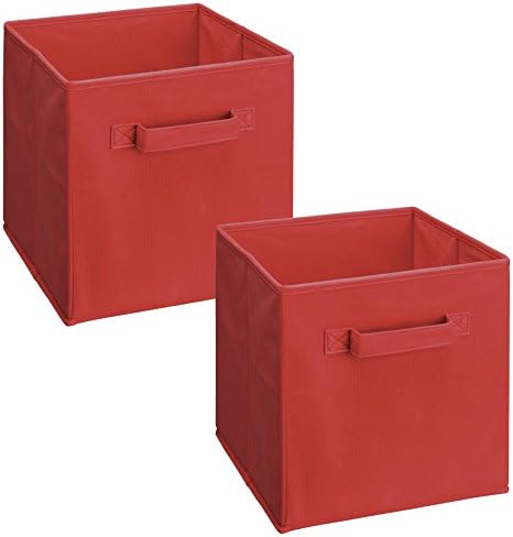 ClosetMaid 18656 Cubeicals Fabric Drawer, Red, 2-Pack by ClosetMaid