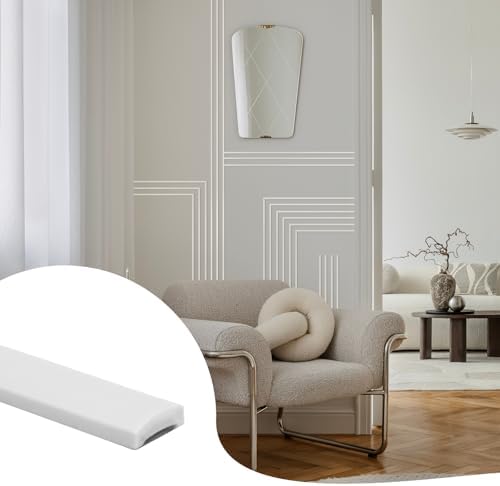 26.2 Ft Peel and Stick Wall Molding Trim, Flexible PVC Trim by JSIWOTH