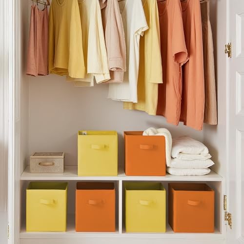 GRANNY SAYS 11 Inch Cube Storage Bins, Cube Storage Organizer, 6-Pack - Image 4