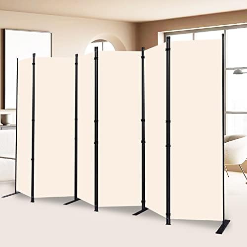 6 Panel Wide Room Divider Wall Screen for Room Separation,132''W x 71''H by HOMSCREENER