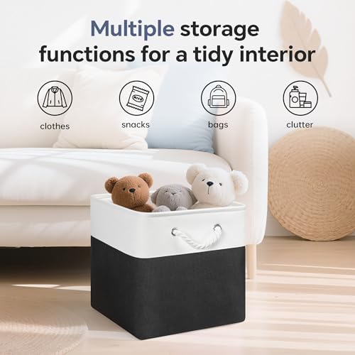 ECDYQXVU 13x13x13 Inch Storage Cube Bins Foldable Organizer Baskets 6 Pack - Image 5