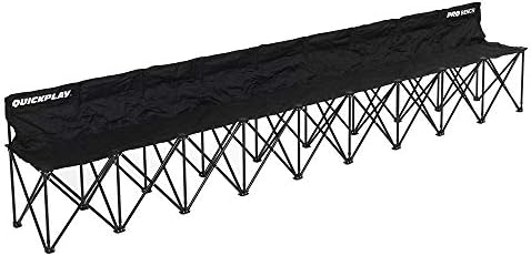 QUICKPLAY Pro 9-Seater Team Bench - Folding Soccer Sideline Seat by QUICKPLAY