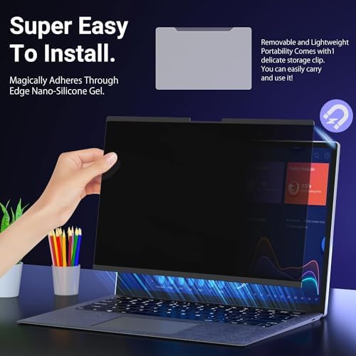 ZOEGAA Privacy Screen for Surface Laptop Go 3/2/1 12.4 inch,Magnetic Removable Touchable Privacy Filter for Surface Laptop 12.4 inch Screen Protector,Anti-Blue Light Anti-Scratch - Image 4