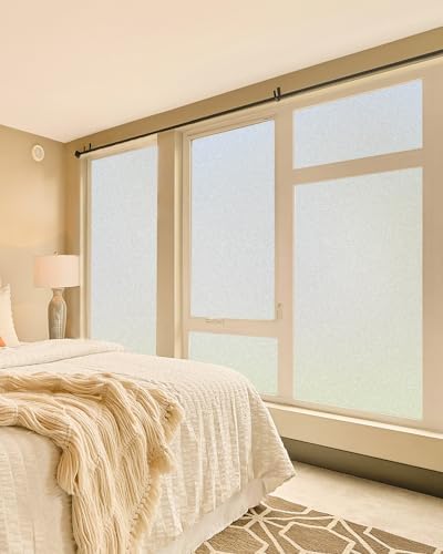 Frosted Glass Window Privacy Film Decorative with Tools, 2 Way Frosting Privacy Film for Glass Windows, Static Cling Tint for Home Anti-UV, Covering Clings 35.4" by 394" - Image 7