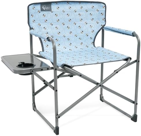 Busy Bee Oversized Kids Camping Chair with Cup Holder, High Back Toddler Chair Kids Folding Chair, Perfect for Beach & Outdoor, Supports 150 Lbs. by BusyBee