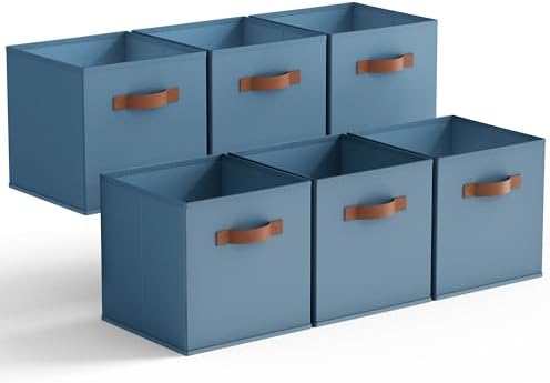 GRANNY SAYS 11 Inch Storage Cube Organizers, Light Blue, 6-Pack by GRANNYSAYS