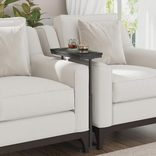 TUTOTAK End Table with Charging Station, Side Table, Tall Couch Table - Image 5
