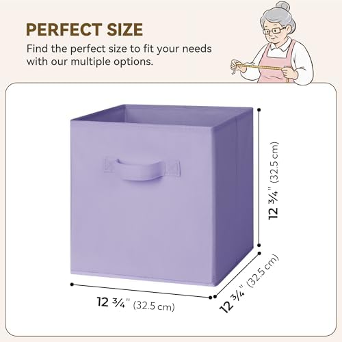 GRANNY SAYS 13 Inch Cube Storage Organizer, Purple Gradient, 6-Pack - Image 2
