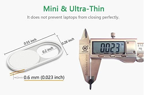 CloudValley Laptop Webcam Cover Slide, Metal 0.023 Inch Ultra-Thin White - Image 2