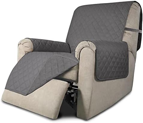 Easy-Going Reversible Couch Cover, Recliner 22 in, Gray/Gray by Easy-Going
