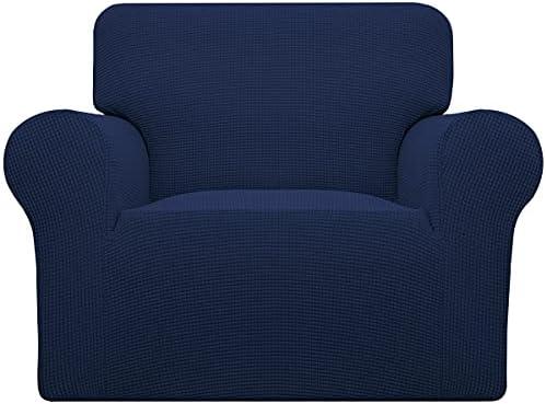 Easy-Going Stretch Oversized Chair Slipcover with Arm Washable Navy by Easy-Going