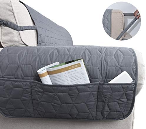 Ameritex Couch Sofa Slipcover 100% Waterproof Nonslip Quilted Furniture Protector Slipcover for Dogs, Children, Pets Sofa Slipcover Machine Washable (Light Grey, 68'') - Image 4