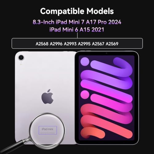 2 Pack Privacy Screen Protector For iPad Mini 7 A17 Pro & Mini 6 Gen 8.3" - Image 2