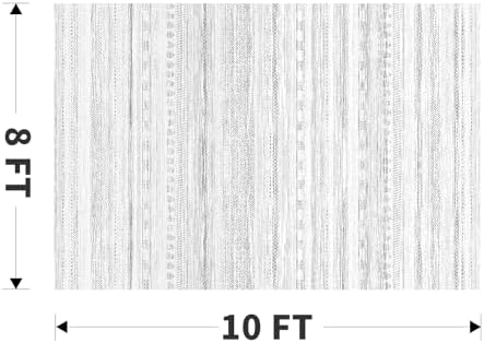 8x10 Area Rugs for Living Room Machine Washable Rug Distressed Indoor Carpet Neutral Moroccan Boho Rug Ultra Soft Area Rug for Bedroom Dining Room Playroom Office, Grey - Image 2