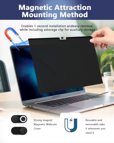 Magnetic Privacy Screen Protector for MacBook Pro 16'' (2021-2026,M1-M5) - Image 5