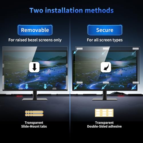 2 Pack 24 Inch Privacy Screen Filter for 16:10 Curved and Flat - Image 6