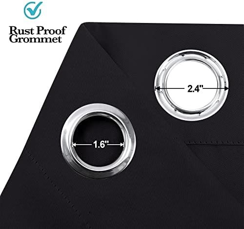 RYB HOME Blackout Curtains for Bedroom Closet Living Room Nursery Dining - Image 5