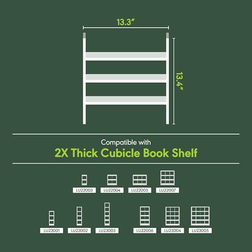 Furinno Cubicle Cube Insert, 3-Shelf Cube Organizer, Fits into Furinno Extra Thick Cubes, for Organizers and Storage, White (Does not fit IKEA Kallax Shelving) - Image 3