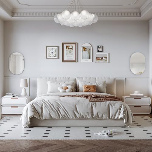 Oval Bathroom Mirror Wall Vanity Oval Mirrors, 20"x30" Silver Bathroom Mirrors for Over Sink Pill Mirrors Capsule Wall Mounted Mirror, Modern Mirror with Metal Frame for Wall Decor - Image 4