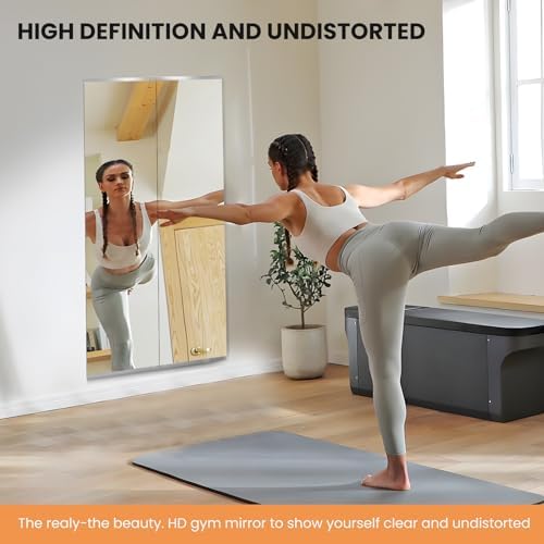 pertetey 48 x 30 in Home Gym Mirror, Frameless, 1-Pack - Image 2