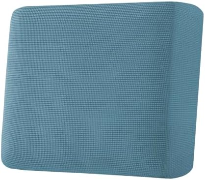 H.VERSAILTEX Super Stretch Individual Seat Cushion Covers Sofa Covers Couch Cushion Covers Slipcover Sets Thick Jacquard Textured Twill Fabric (1 Piece Chair Cushion Cover, Storm Blue) by HVERSAILTEX