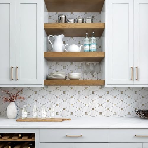 STICKGOO 10 Sheets Peel and Stick Backsplash, Dolomite White - Image 3