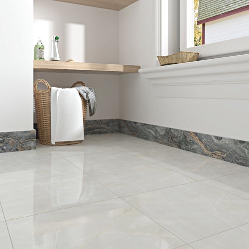 Wallercity Black/Gold Marble Wallpaper Border for Bathroom Peel and Stick Borders Trim Self Adhesive Marble Contact Paper Waterproof Border Stickers for Mirror Frame Wall Corner Blackboard 3.94x197 IN - Image 5