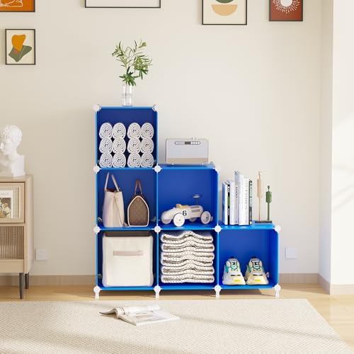 AWTATOS Cube Storage Organizer, 6 Cube Closet Organizers Storage Shelves - Image 2