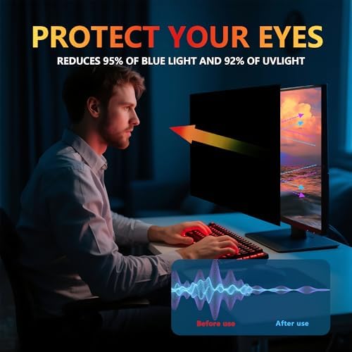 2 Pack Computer Privacy Screen 27 Inch for 16:9 Widescreen Monitor - Image 3