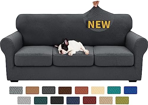 XINEAGE 4-Piece Stretch Sofa Cover, Washable Couch Covers for Dog by XINEAGE