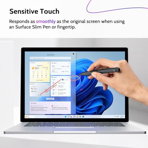 Peslv Magnetic Privacy Screen for Surface Book 3/2/1 13.5 Inch, Removable Anti Blue Light Glare Filter, Black Security Private Apy Block Protector - Image 5