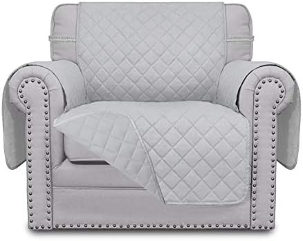 Easy-Going Reversible Couch Cover, Small Chair, Light Gray/Light Gray by Easy-Going