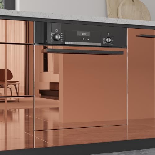 VaryPaper 15.7"x78.7" Champagne Gold Mirror Wallpaper Peel and Stick Mirror Contact Paper for Cabinets Self Adhesive Appliance Refrigerator Vinyl Wrap Flexible Mirrored Wall Stickers for Home Decor - Image 7