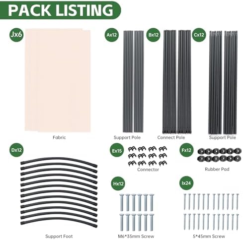 6 Panel Folding Room Divider, Sturdy Frame Freestanding Wall Divider - Image 6