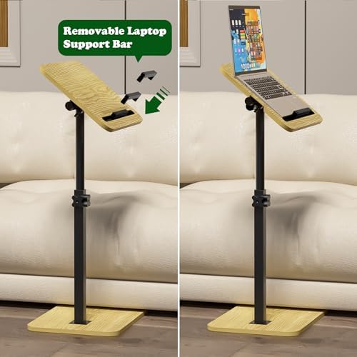 360° Swivel Sofa Side Table for Couch, Set of 2 - Image 5