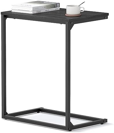VASAGLE C Shape End Table for Couch or Sofa, Industrial Small Side Table by Unknown