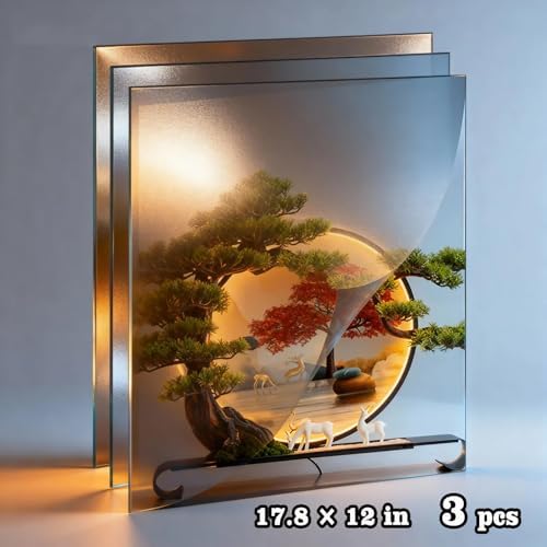 3 PCS Wall Mirror Tiles, Upgrade Shatterproof Self-Adhesive Full Length Mirror for Bedroom, Bathroom, Home Gym - Frameless Acrylic Tiles for Home Decor 17.8'' x 12'' - Image 2
