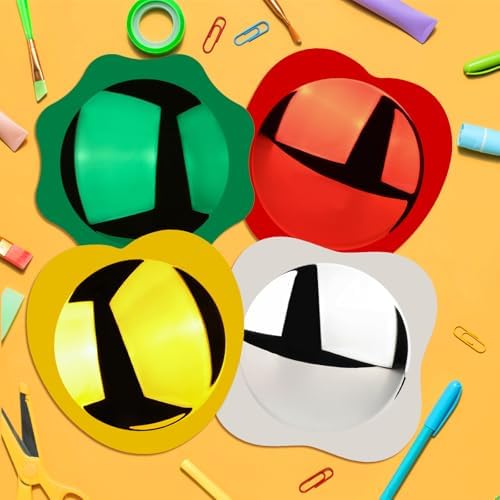 4PCS Sensory Wall Bubble Mirror, Color Convex Acrylic Mirror, 10 X 10 Inch - Image 7