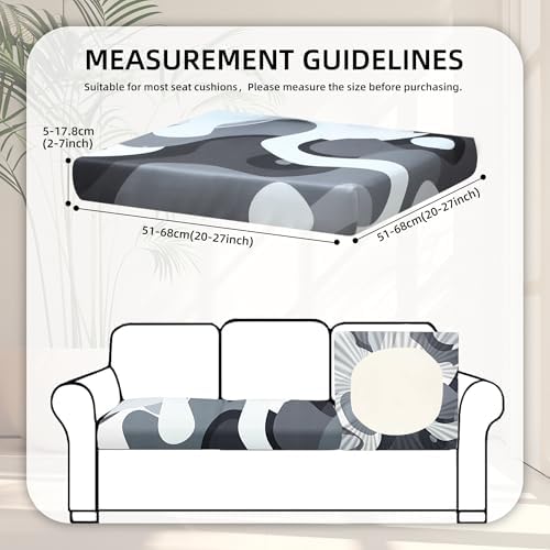 8 Pcs Outdoor Cushion Covers, Patio Sofa Cushion Covers Replacement - Image 2