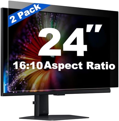 [2 Pack] 24 Inch Computer Privacy Screen for 16:10 Widescreen Monitor by TWGUS