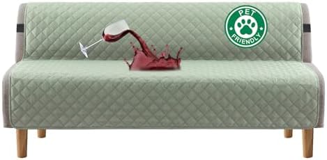 Turquoize 100% Waterproof Futon Cover Slipcover Armless Sofa Protector by Turquoize