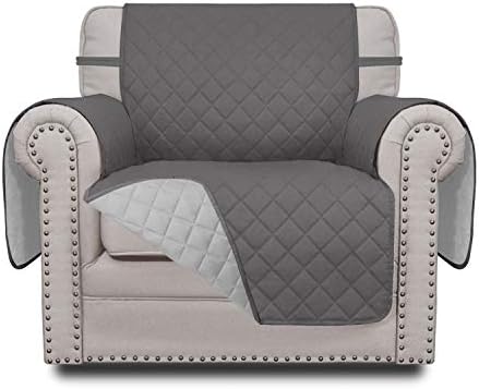 Easy-Going Reversible Couch Cover, Small Chair, Gray/Light Gray by Easy-Going