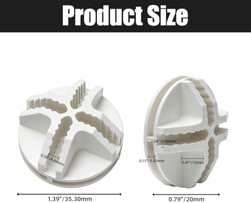 36 Pcs Wire Cube Plastic Connectors for Modular Closet Storage, Replacement Connectors for Metal Grid Shelving Units, White Plastic 36mm Diameter Fit (White) - Image 2