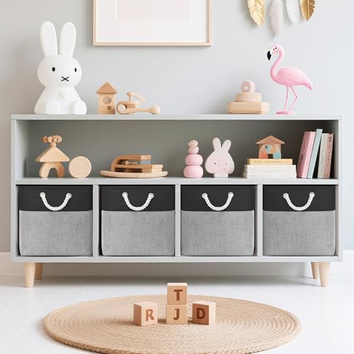 ECDYQXVU 13x13x13 Inch Storage Cube Bins Foldable Organizer Baskets 6 Pack - Image 2