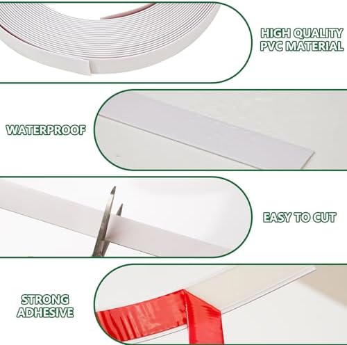 0.79in x 20Ft Peel and Stick Wall Molding Trim, Flexible Trim - Image 6