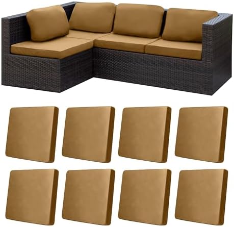 8 Pcs Outdoor Cushion Covers, Patio Sofa Cushion Covers Replacement by BIETYONE