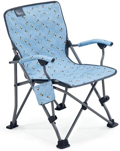 Busy Bee Oversized Kids Camping Chair with Cup Holder, High Back Toddler Chair Kids Folding Chair, Perfect for Beach & Outdoor, Supports 150 Lbs. by BusyBee