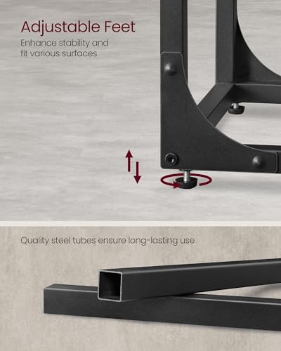 VASAGLE C-Shaped End Table, Small Sofa Side Table with Metal Frame - Image 6