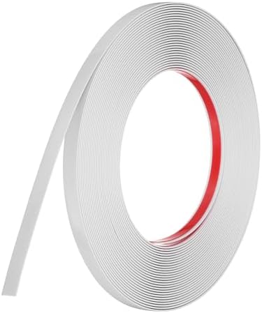 uxcell Beige Peel and Stick Molding Trim, 0.4 Inch x 39.4 ft Self-Adhesive Mirror Tape, Flexible PVC Border Strip for Wall Decoration Tile Edge Ceiling Floor Frame Furniture Decoration by uxcell