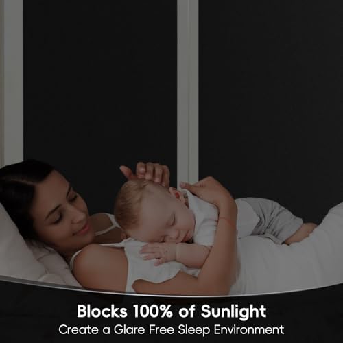 Qualsen Total Blackout Window Film Privacy, Room Darkening 11.8'' x 78.7'' - Image 2
